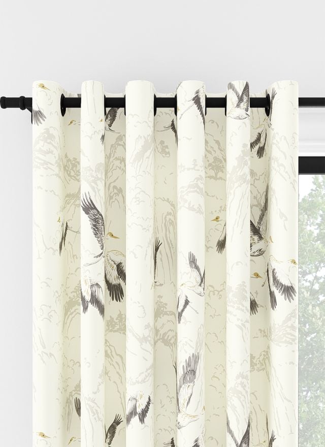 Laura Ashley Berwyn Lattice doorschijnende gordijnen met roedezak, elk paneel meet 96,5 cm B x 243,8 cm L, wit, 2 panelen