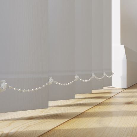 Verticale Lamellen - Arona Lichtgrijs gemaakt van Polyester in de kleur Grijs/Zilver