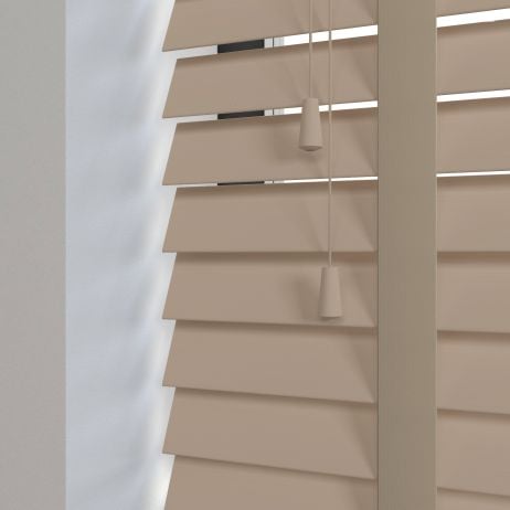 Timberlux bamboe jaloezie met ladderband - Beuken gemaakt van Bamboe in de kleur Licht / Naturel