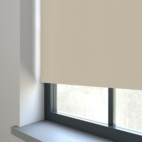 Rolgordijn - Bella beige gemaakt van Polyester in de kleur Neutraal / Beige
