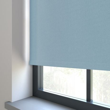 Rolgordijn - bella Licht blauw gemaakt van Polyester in de kleur Blauw