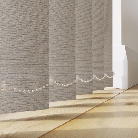 Verticale Lamellen - Ennis Creme gemaakt van Polyester in de kleur Neutraal / Beige
