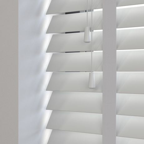 Sunwood PVC jaloezie met ladderband - Lichtgrijs gemaakt van PVC in de kleur Grijs/Zilver