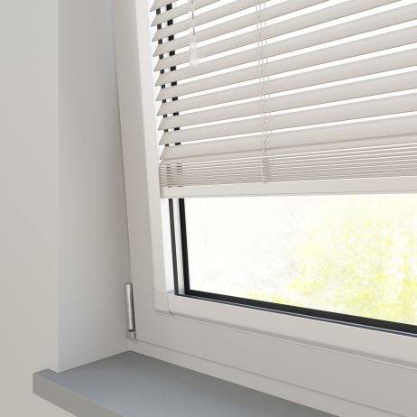 Perfect fit - Sunwood houten jaloezie - grijszand gemaakt van Hout in de kleur Neutraal / Beige
