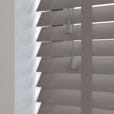 Sunwood PVC jaloezie met ladderband - donkergrijs nerf gemaakt van PVC in de kleur Grijs/Zilver