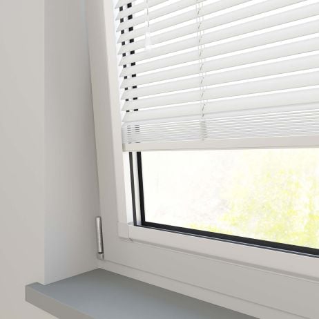 Perfect fit - Sunwood houten jaloezie - wit gemaakt van Hout in de kleur Wit