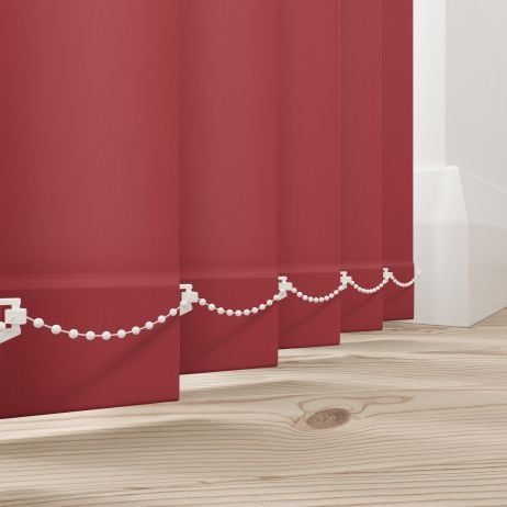 Verticale lamellen - Splash robijn gemaakt van Polyester in de kleur Rood