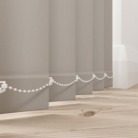 Verticale lamellen - Splash taupe gemaakt van Polyester in de kleur Grijs/Zilver