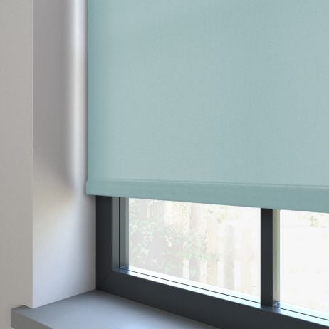 Rolgordijn - Splash aqua gemaakt van Polyester in de kleur Blauw