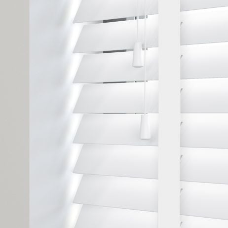 Sunwood PVC jaloezie met ladderband - wit gemaakt van PVC in de kleur Wit