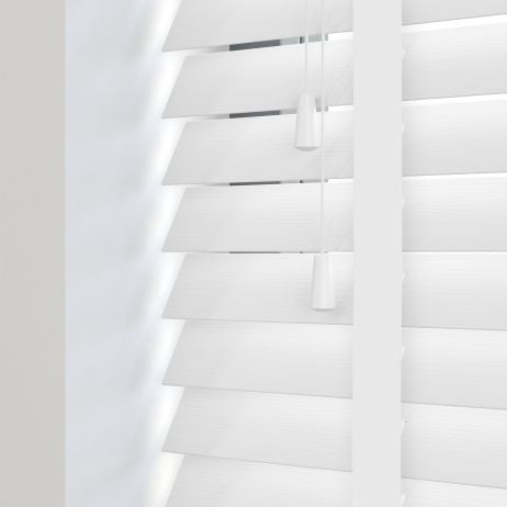 Sunwood PVC jaloezie met ladderband - wit nerf gemaakt van PVC in de kleur Wit