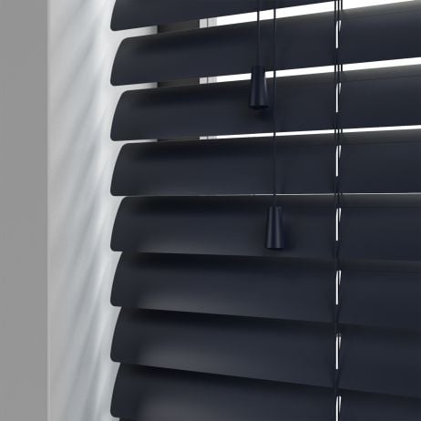 Aluminium jaloezie met koord - Koninklijk Blauw Mat gemaakt van Aluminium in de kleur Blauw