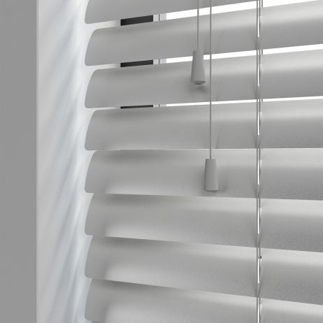 Aluminium jaloezie met koord - Zilver Mat gemaakt van Aluminium in de kleur Grijs/Zilver