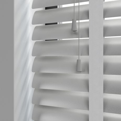 Aluminium jaloezie met ladderband - Zilver Mat gemaakt van Aluminium in de kleur Grijs/Zilver