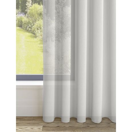 Antigua ringgordijn - Wit met ringen gemaakt van Polyester in de kleur Wit