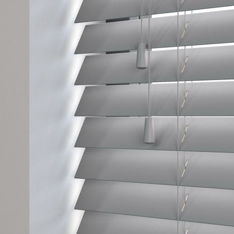 Sunwood houten jaloezie met koord - grijs gemaakt van Hout in de kleur Grijs/Zilver