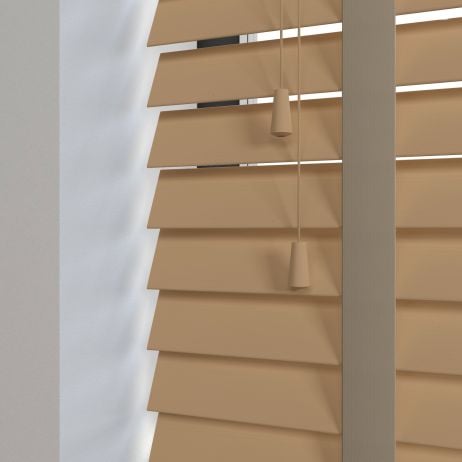 Timberlux bamboe jaloezie met ladderband - Eiken gemaakt van Bamboe in de kleur Medium Eiken