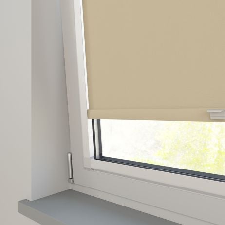 Perfect Fit - Verduisterend Rolgordijn - Bella beige gemaakt van Polyester in de kleur Neutraal / Beige