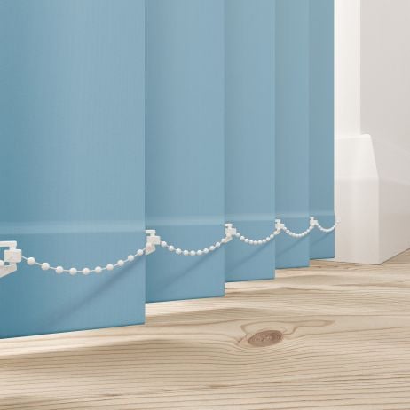 Verticale lamellen - bella Licht blauw gemaakt van Polyester in de kleur Blauw