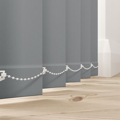 Verticale lamellen - Bella donkergrijs gemaakt van Polyester in de kleur Grijs/Zilver
