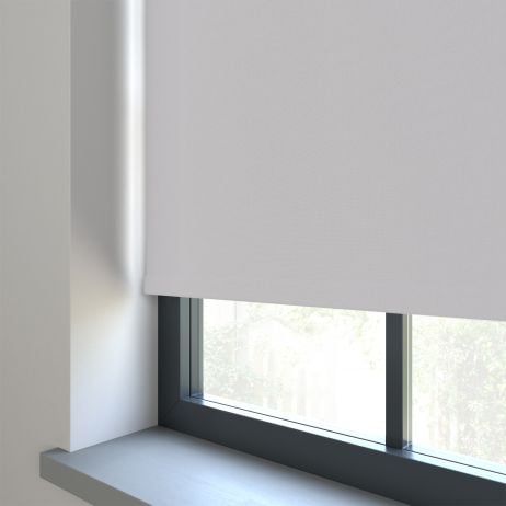 Elektrisch Rolgordijn - Bella Canvas gemaakt van Polyester in de kleur Grijs/Zilver