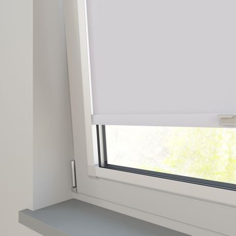 Perfect Fit - Verduisterend Rolgordijn - Bella Canvas gemaakt van Polyester in de kleur Grijs/Zilver