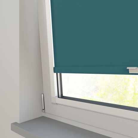 Perfect Fit - Verduisterend Rolgordijn - Bella como gemaakt van Polyester in de kleur Teal