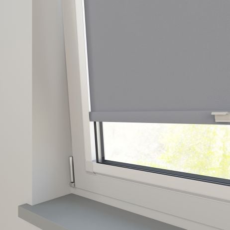 Perfect Fit - Verduisterend Rolgordijn - Bellawarm grijs gemaakt van Polyester in de kleur Grijs/Zilver