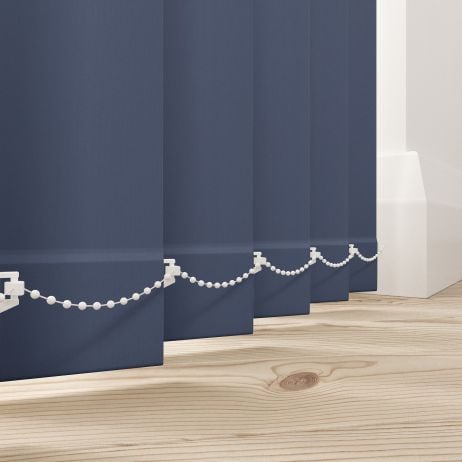 Verticale lamellen - Bella indigo gemaakt van Polyester in de kleur Blauw