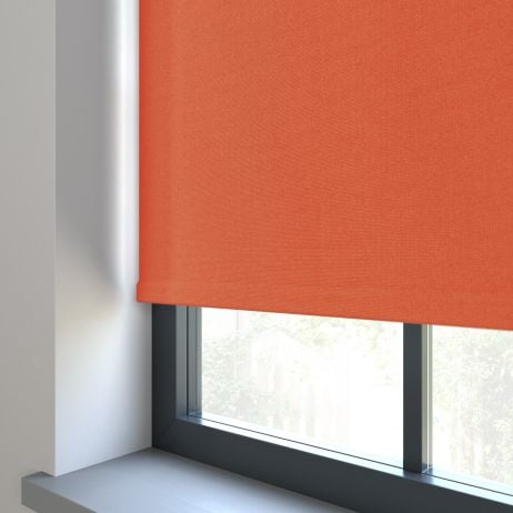 Elektrisch Rolgordijn - Bella jazz gemaakt van Polyester in de kleur Oranje