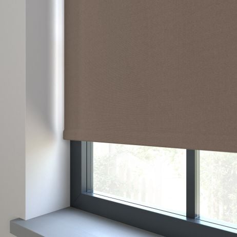 Rolgordijn - Bella portobello gemaakt van Polyester in de kleur Bruin