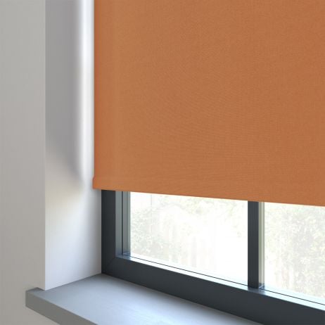 Elektrisch Rolgordijn - Bella tango gemaakt van Polyester in de kleur Oranje