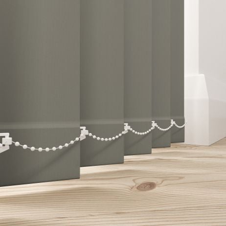 Verticale lamellen - Bella taupe gemaakt van Polyester in de kleur Grijs/Zilver