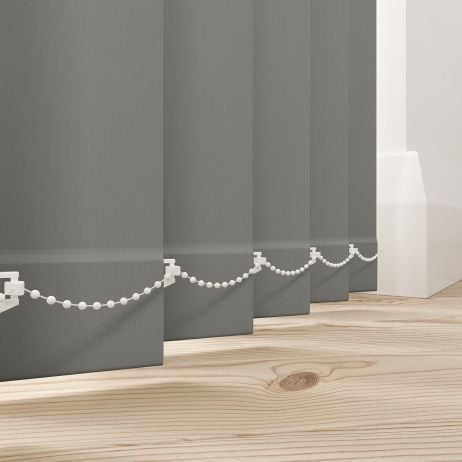 Verticale lamellen - Bella grijs gemÃªleerd gemaakt van Polyester in de kleur Grijs/Zilver