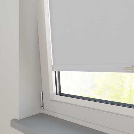 Perfect Fit - Verduisterend Rolgordijn - Bella atmosfeer gemaakt van Polyester in de kleur Grijs/Zilver