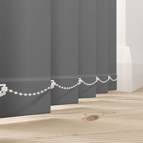Verticale lamellen - Bella paars grijs gemaakt van Polyester in de kleur Grijs/Zilver