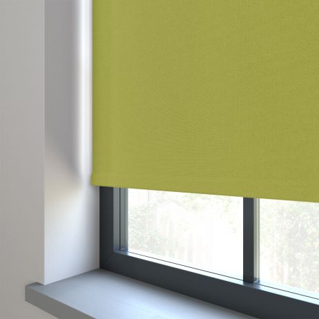Elektrisch Rolgordijn - Bella gras groen gemaakt van Polyester in de kleur Groen