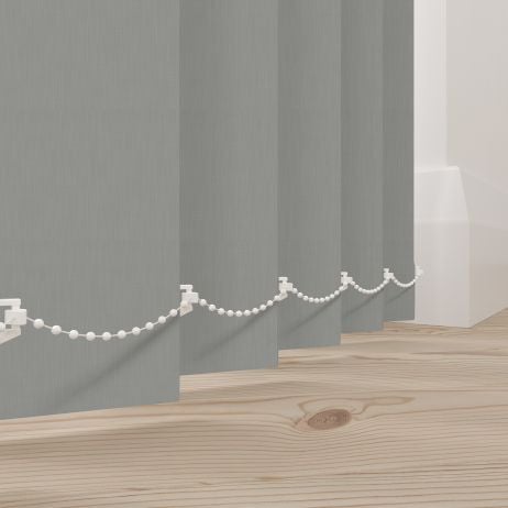 Verticale lamellen - Bexley kiezelgrijs gemaakt van Polyester in de kleur Grijs/Zilver