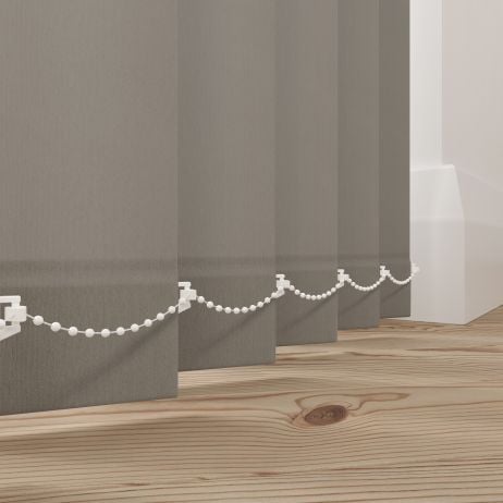 Verticale lamellen - Bexley mosgrijs gemaakt van Polyester in de kleur Grijs/Zilver