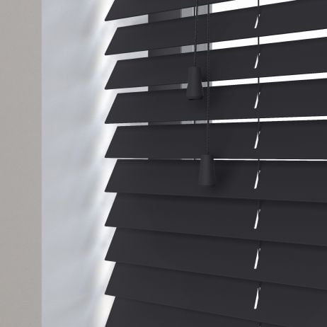 Sunwood PVC jaloezie met koord - zwart