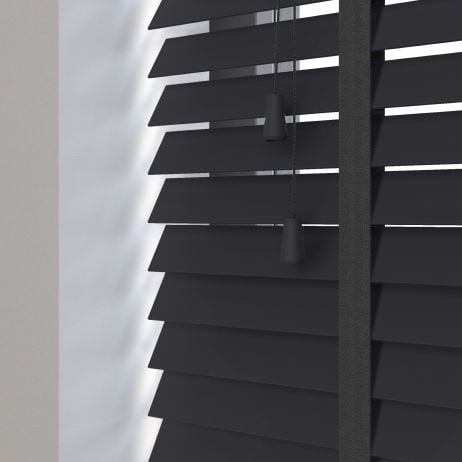 Sunwood PVC jaloezie met ladderband - zwart