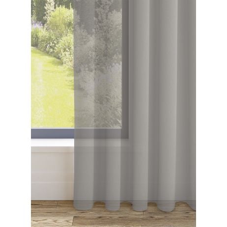 Grenada gordijn - Linnen met Driedubbele plooi gemaakt van Polyester in de kleur Neutraal / Beige