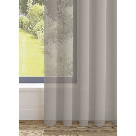 Grenada gordijn - Zand met Driedubbele plooi gemaakt van Polyester in de kleur Neutraal / Beige