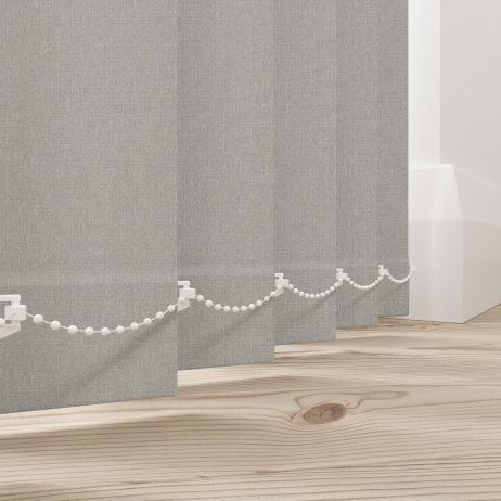 Verticale lamellen - Hanson licht grijs gemaakt van Polyester in de kleur Grijs/Zilver