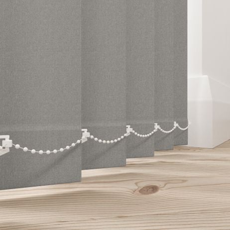 Verticale lamellen - Hanson schaduw gemaakt van Polyester in de kleur Grijs/Zilver