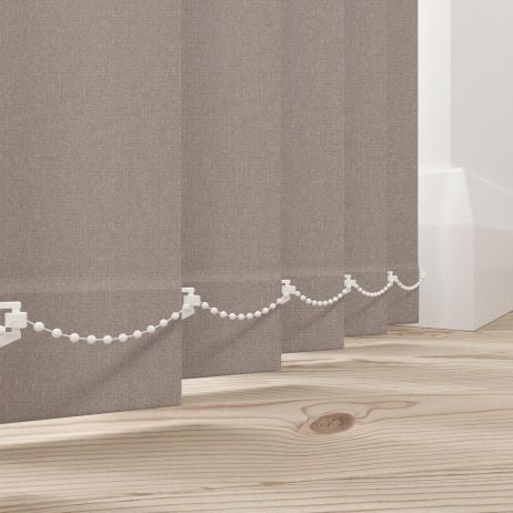 Verticale lamellen - Henlow taupe gemaakt van Polyester in de kleur Grijs/Zilver