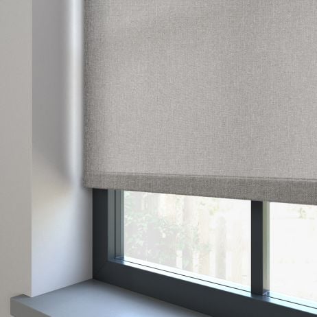 Rolgordijn - Henlow grafiet gemaakt van Polyester in de kleur Grijs/Zilver