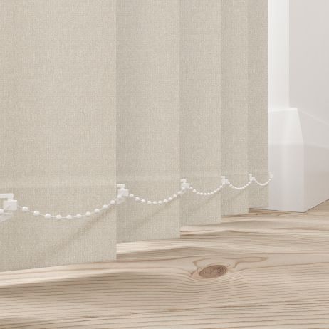 Verticale lamellen - Henlow zand gemaakt van Polyester in de kleur Grijs/Zilver