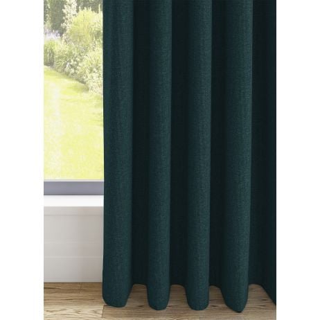 Jova ringgordijn - Groen met ringen gemaakt van Polyester in de kleur Groen