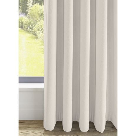 Lipalu gordijn - Beige met enkele plooi gemaakt van Linnen in de kleur Neutraal / Beige
